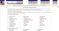 Desktop Screenshot of americanembassyinformation.com